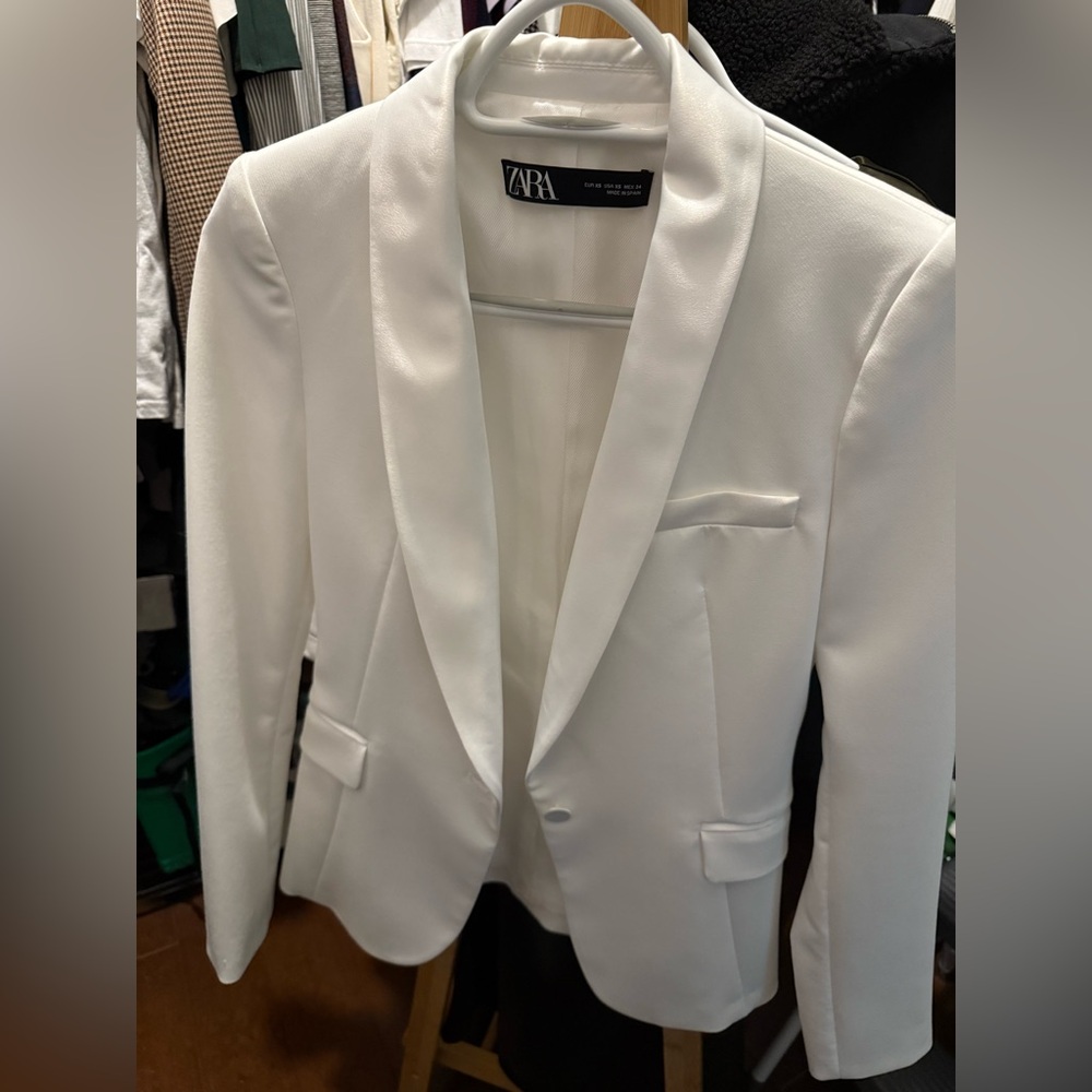 Zara white blazer women’s size XS
